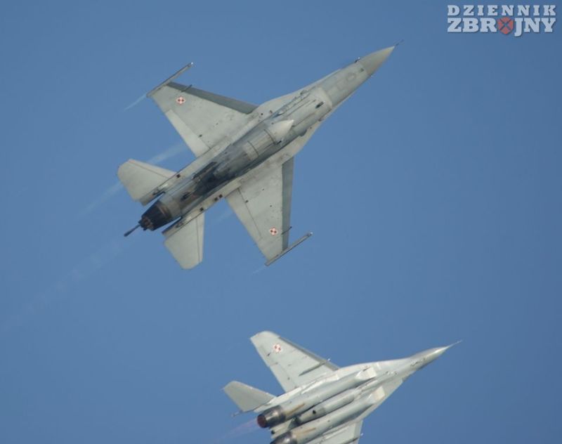 walka powietrzna F-16 i MiG-29