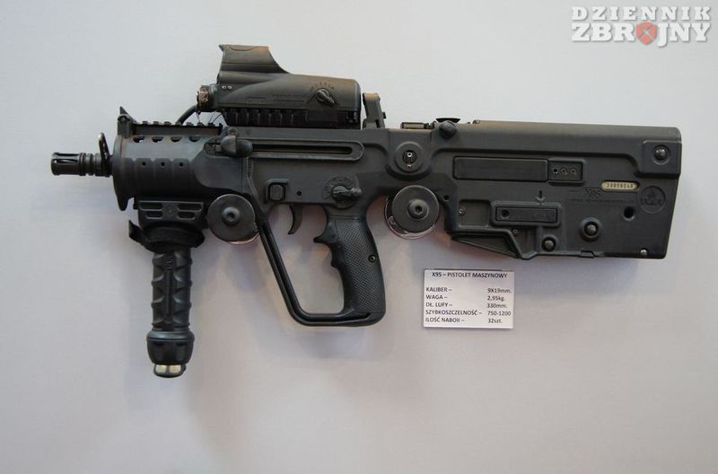 pistolet maszynowy X95 9mm produkcji IWI