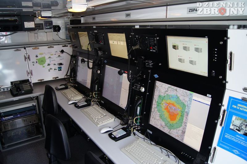 Stanowiska kierowania OP w zestawie SAMOC