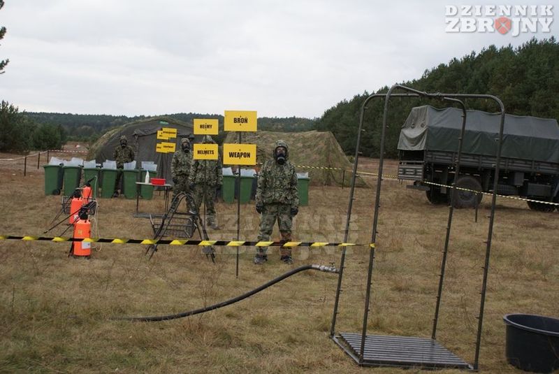 Rejon odkażania gotowy do podjęcia pracy.