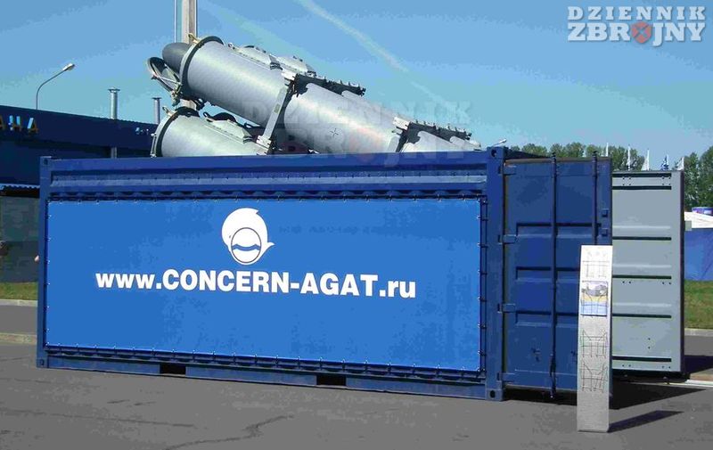 Kontenerowa wyrzutnia pocisków Ch-35UE systemu Club-K