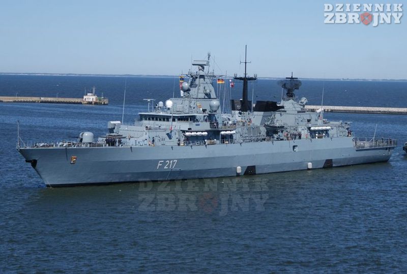 Niemiecka fregata FGS Bayern.