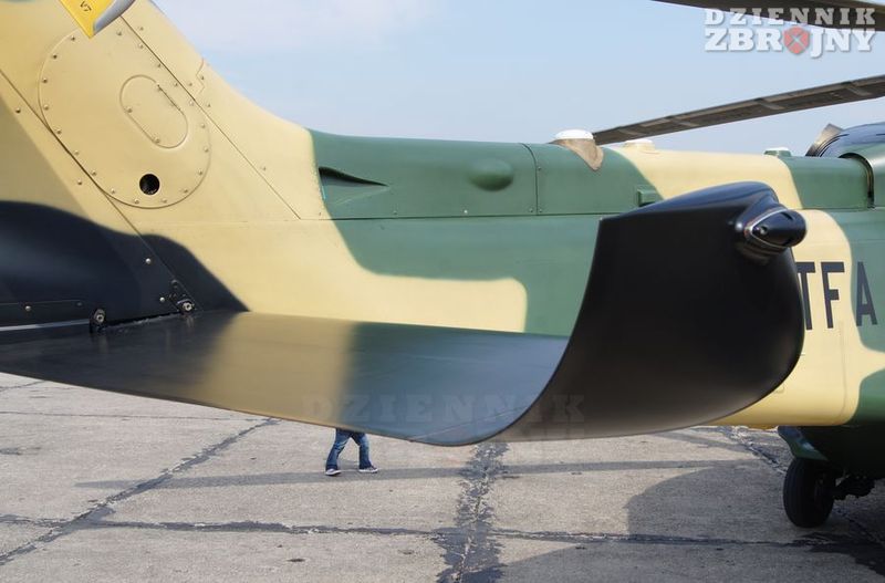 Winglet na belce ogonowej.