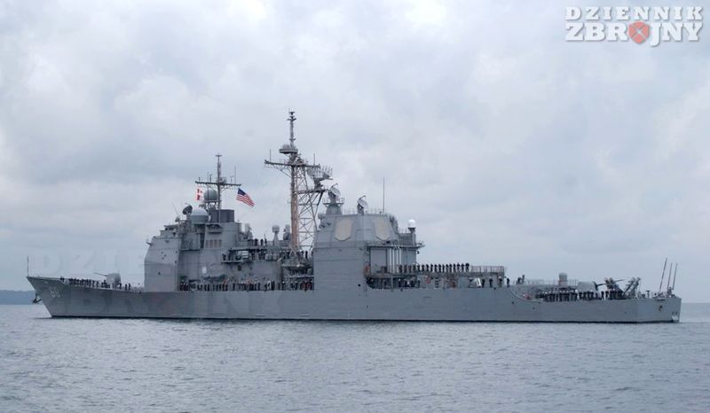 Amerykański krążownik rakietowy USS Normandy