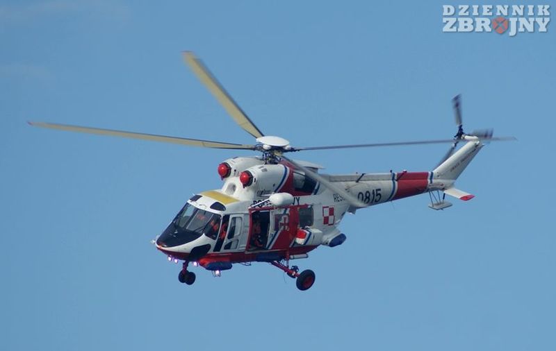 Zejście Anakondy w rejon operacji ratowniczej.