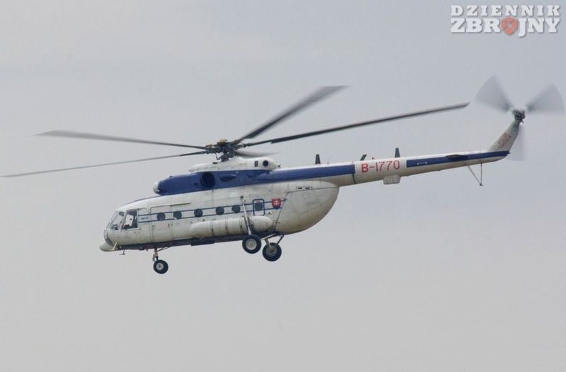 Śmigłowiec Mi-171 słowackiej policji.