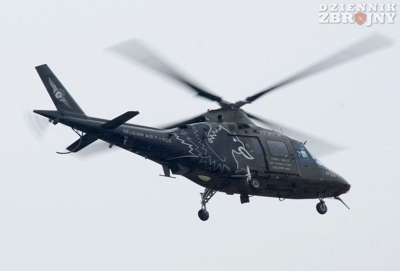 Śmigłowiec A109 sił powietrznych królestwa Belgii. 
