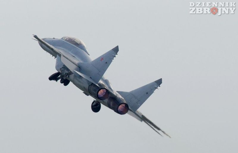 Rosyjski MiG-29M2, bez rewelacji na pokazie.