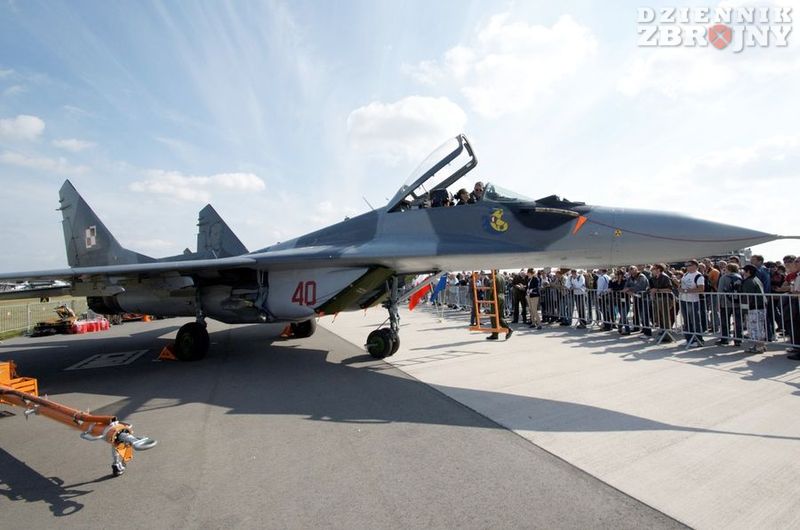 MiG-29A n/b 40 z 23. Bazy z Mińska Mazowieckiego.