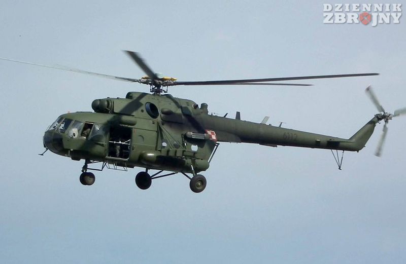 Mi-17 z eskadry współpracy z Wojskami Specjalnymi.