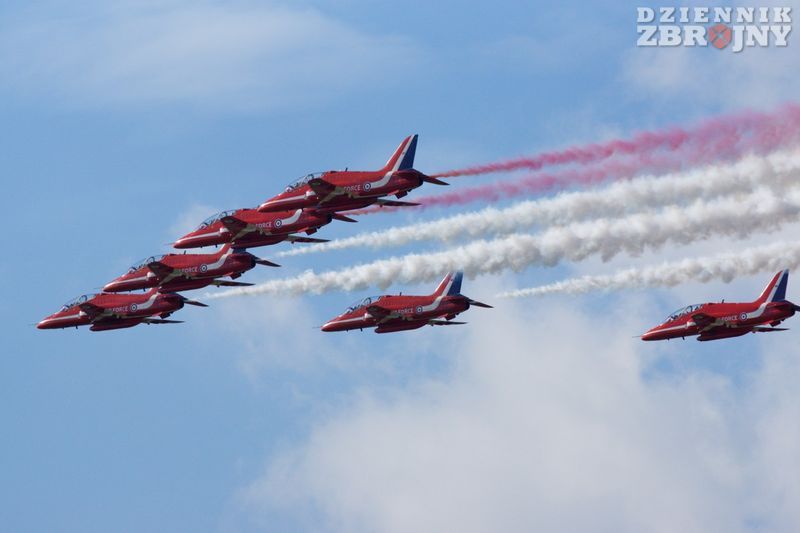 Brytyjczycy z zespołu Red Arrows.