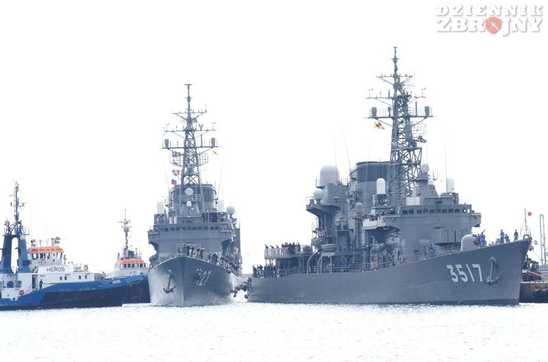 Japońskie okręty wojenne w Gdyni
