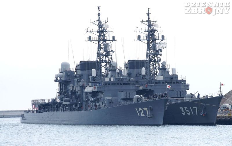 Japońskie okręty wojenne w Gdyni