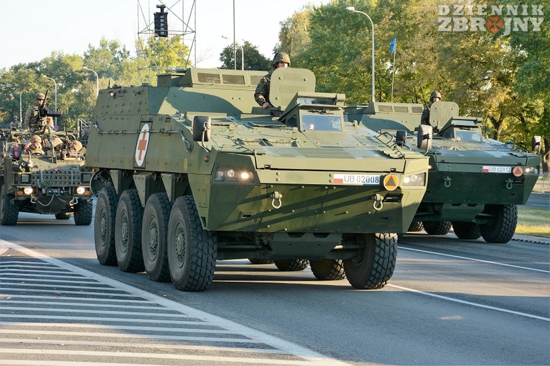 Wóz Ewakuacji Medycznej Rosomak 1. batalionu Legionów 12. BZmech.